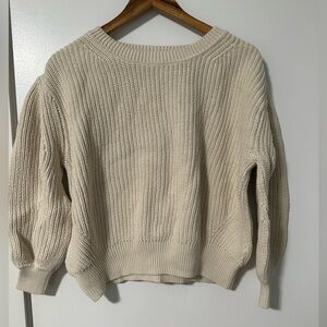 GAP Cream Crew Neck Sweater